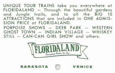 Floridaland - Postcard Back